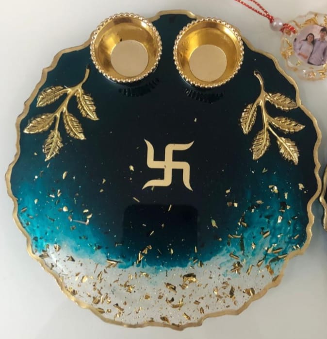 Resin Pooja Thali