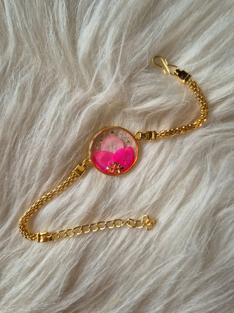 Floral Resin Bracelet