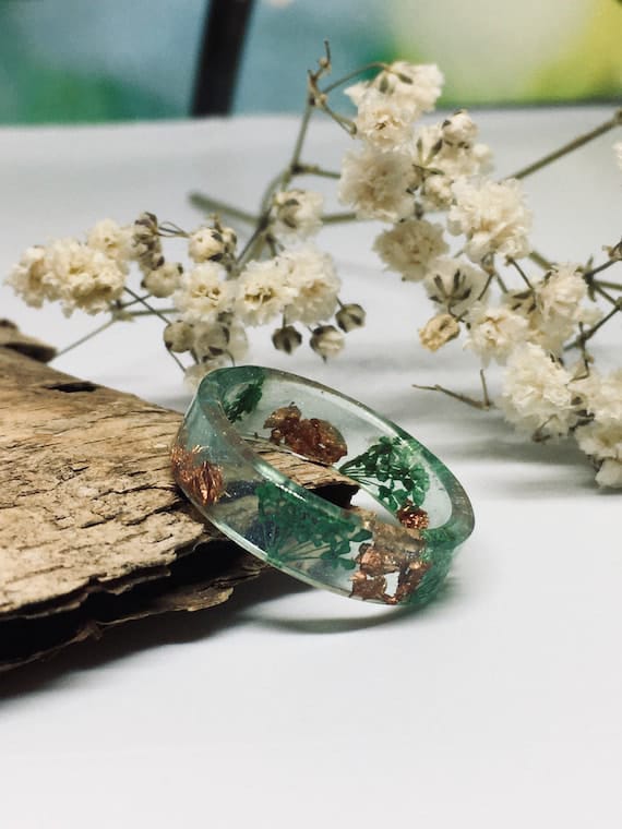 Floral Resin Ring