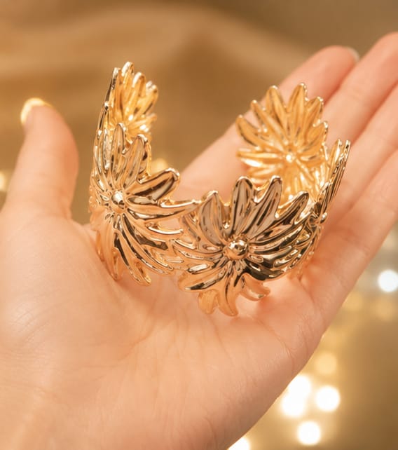 [NG-BR-009] Floral majesty cuff