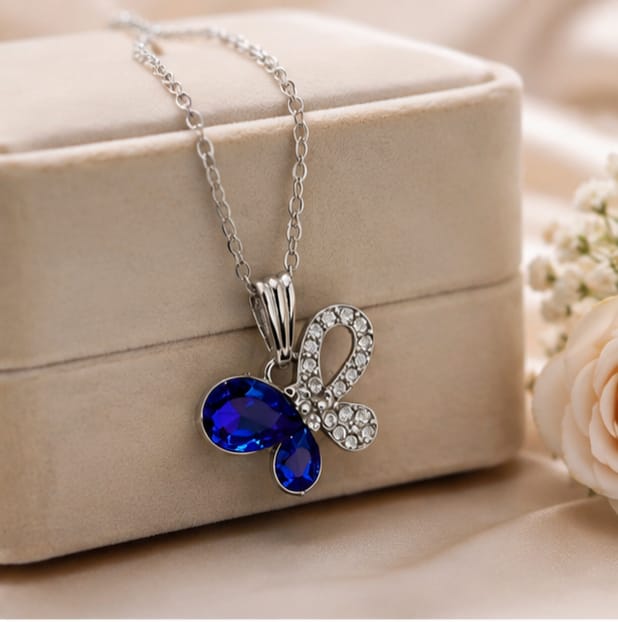 [NG-PN-012] Blue crystal butterfly