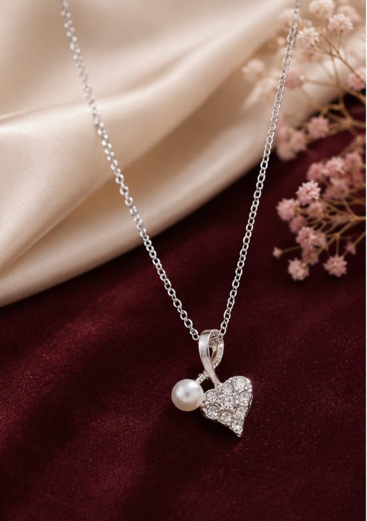 [NG-PN-006] Romantic heart pearl chain