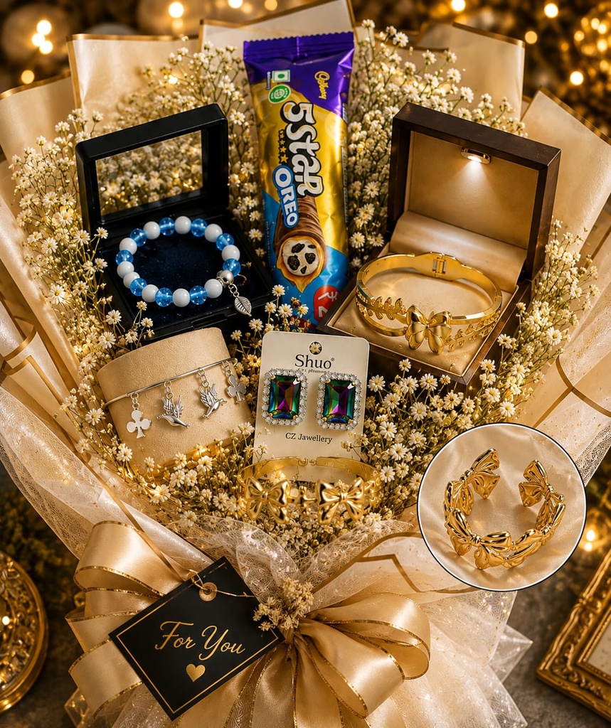 Golden Glam Gift Bouquet
